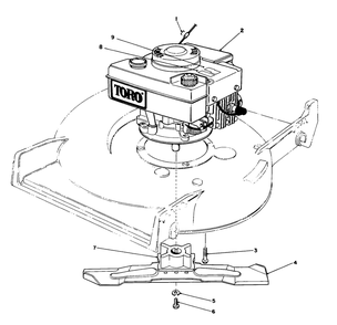 Engine Assembly Diagram and Parts List for 20531 8000001 - 8999999 Toro Lawn Mower