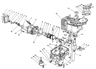 Engine Assembly Diagram and Parts List for 20629C 6000001 - 6999999 Toro Lawn Mower