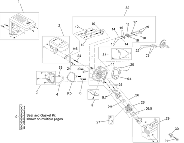 Engine Assembly No. 3 Diagram and Parts List for 38841 405348900 - 406399999 Toro Snow Blower