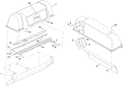 Dfs Hood Assembly No. 145-6976 Diagram and Parts List for 78468 400000000 - 999999999 Toro Lawn Tractor