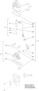 Control Valve Assembly No. 125-3704 Diagram and Parts List for 22327HD 401900000 - 401999999 Toro Lawn Tractor Accessories