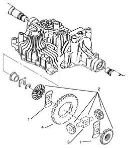 Differential Gear Diagram and Parts List for 72064 7900001 - 7999999 Toro Lawn Tractor