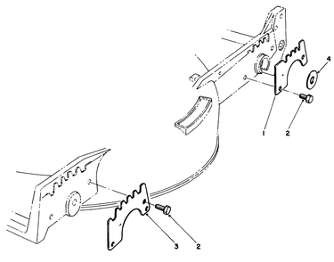Wear Plate Model No. 49-4080 (Optional) Diagram and Parts List for 20563 0000001 - 0999999 Toro Lawn Mower