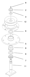 Spindle Housing Assembly No. 54-7781 Diagram and Parts List for 30135 890001 - 899999 Toro Lawn Mower