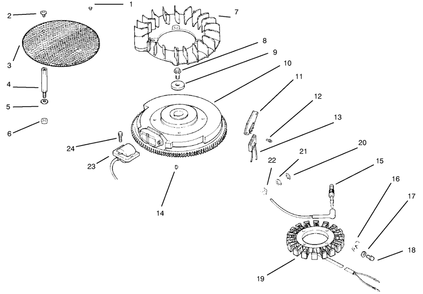 Ignition/Electrical Diagram and Parts List for 30183 890001 - 899999 Toro Lawn Tractor Accessories