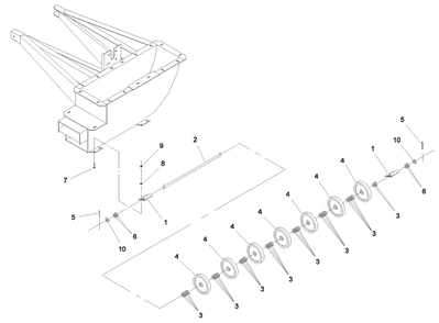Roller Assembly Diagram and Parts List for 44520 30001 - 39999 Toro Leaf Blower / Vacuum