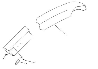 Chute Assembly Diagram and Parts List for 79201 39000001 - 39999999 Toro Lawn Tractor Accessories