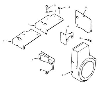 Baffles And Shrouds Diagram and Parts List for 73362 6900001 - 6999999 Toro Lawn Tractor