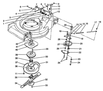 Blade Brake Clutch Assembly Diagram and Parts List for 26682 9000001 - 9999999 Toro Lawn Mower