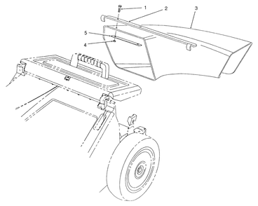 Side Discharge Chute Model No. 59112 (Optional) Diagram and Parts List for 26620BG 1000001 - 1999999 Toro Lawn Mower