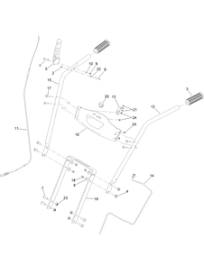 Part Location Diagram of 144-4948 Toro Bracket M8 Cable Mount M6 Tube