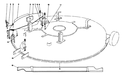Mulcher Kit Model 59155 (Optional) Diagram and Parts List for 57400 8000001 - 8999999 Toro Lawn Tractor