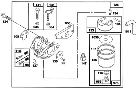 Engine Gts 150 Diagram and Parts List for 20761B 39000001 - 39999999 Toro Lawn Mower