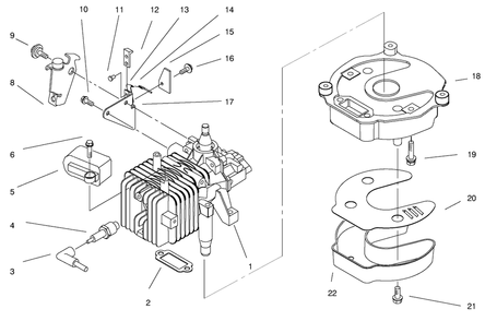 Engine Assembly (Continued) Diagram and Parts List for 20708 7900001 - 7999999 Toro Lawn Mower