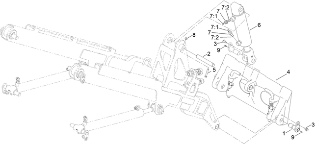 Quick Attach Assembly Diagram and Parts List for 22352 412900000 - 999999999 Toro Lawn Tractor Accessories