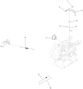 Governor Assembly Diagram and Parts List for 38754 414142000 - 999999999 Toro Snow Blower
