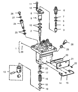 Injection Pump (Complete Parts) Diagram and Parts List for 22303TE 990001 - 999999 Toro Lawn Tractor Accessories