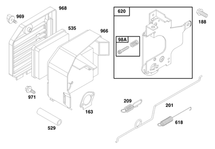 Engine Gts 150 (Model No. 20466 Only) Diagram and Parts List for 20466 6900001 - 6999999 Toro Lawn Mower
