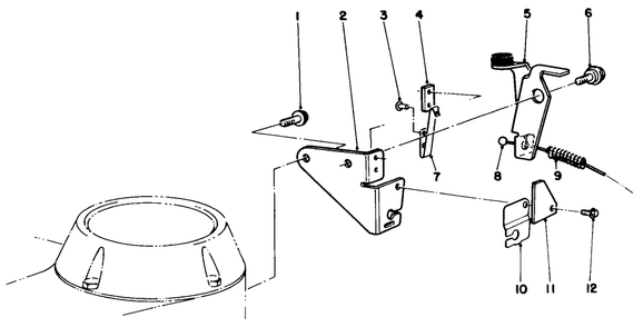 Brake Assembly Diagram and Parts List for 22026 2000001 - 2999999 Toro Lawn Mower