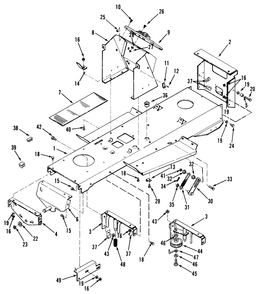 Frame Assembly Diagram and Parts List for 32-12B5A2 1000001 - 1999999 Toro Lawn Tractor