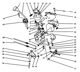 Traction Linkage Assembly Diagram and Parts List for 38556 6900001 - 6999999 Toro Snow Blower