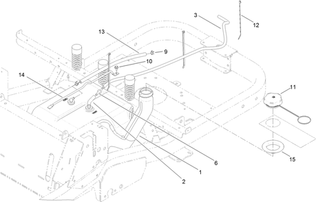 Fuel Delivery Assembly Diagram and Parts List for 74882 315000001 - 315999999 Toro Lawn Tractor