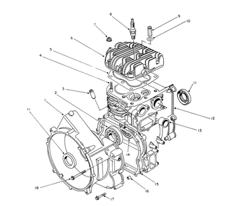 Engine Assembly Diagram and Parts List for 62040 4000001 - 4999999 Toro Generator
