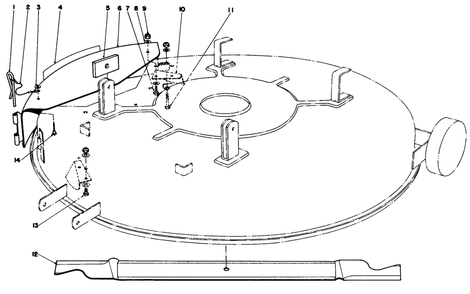 Mulcher Kit Model 59155 (Optional) Diagram and Parts List for 56145 9000001 - 9999999 Toro Lawn Tractor