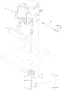 Engine Assembly Diagram and Parts List for 29521 408863720 - 412699999 Toro Aerator