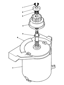 Starter Motor Assembly No. 53-4500 Diagram and Parts List for 20628C 8000001 - 8999999 Toro Lawn Mower