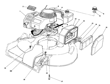 Engine Assembly Diagram and Parts List for 16212 4000001 - 4999999 Toro Lawn Mower