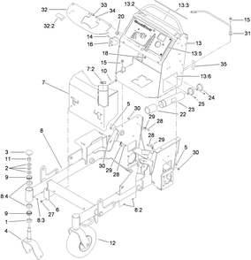 Part Location Diagram of 119-0185 Toro DECAL-SERVICE AID