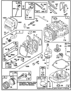 Engine Gts 150 Diagram and Parts List for 26631B 4900001 - 4999999 Toro Lawn Mower