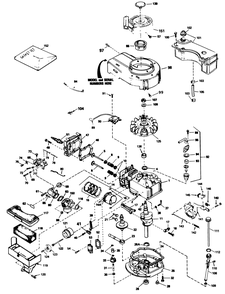 Engine Tecumseh Model No. Tvs100-44012b Diagram and Parts List for 16775 8022966 - 8999999 Toro Lawn Mower