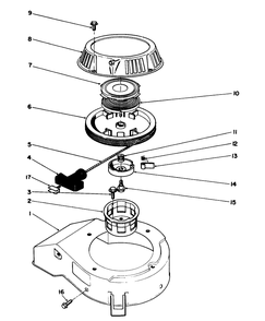 Recoil Assembly (Model No. 47pm1-6) Diagram and Parts List for 20916B 2000001 - 2999999 Toro Lawn Mower