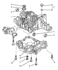 Transaxle Case Diagram and Parts List for 72110 8900600 - 8999999 Toro Lawn Tractor