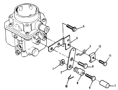 Choke Linkage Diagram and Parts List for 73420 3900001 - 3999999 Toro Lawn Tractor