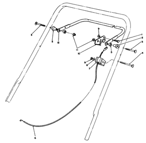Traction Control Assembly Diagram and Parts List for 20217 1000001 - 1999999 Toro Lawn Mower
