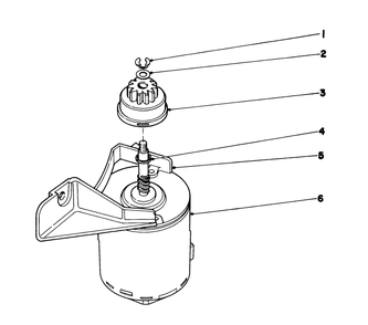 Starter Motor Model No. 21727 Diagram and Parts List for 21727 7000001 - 7999999 Toro Lawn Mower