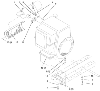 Engine Diagram and Parts List for 73403 6900001 - 6999999 Toro Lawn Tractor