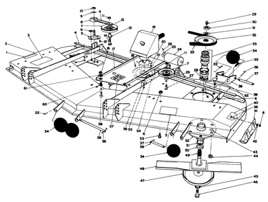 Part Location Diagram of 63-9840 Toro DISCONTINUED