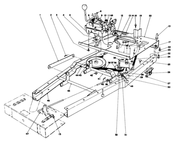 Frame Assembly Diagram and Parts List for 56033 5000001 - 5999999 Toro Lawn Tractor