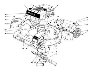 Housing And Engine Assembly - Model 16273 Diagram and Parts List for 16073 3000001 - 3999999 Toro Lawn Mower