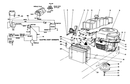 Engine Assembly Diagram and Parts List for 56155 6000001 - 6999999 Toro Lawn Tractor