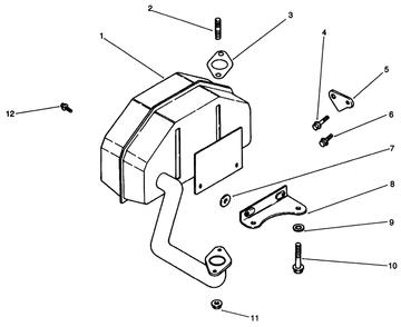 Exhaust-Engine Kohler Model No. Cv14 S-1429 (Continued) Diagram and Parts List for 30185 10000001 - 19999999 Toro Lawn Tractor Accessories