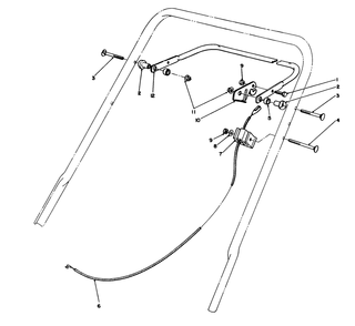 Traction Control Assembly Diagram and Parts List for 20217 2000001 - 2999999 Toro Lawn Mower