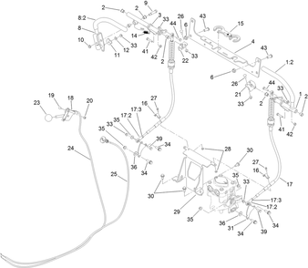 Control Assembly Diagram and Parts List for 79553 (312000001-312999999)(2012) Toro Lawn Mower