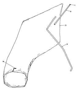 Giant Bagging Kit No. 29-9750 (Optional) Diagram and Parts List for 16400 2000001 - 2999999 Toro Lawn Mower