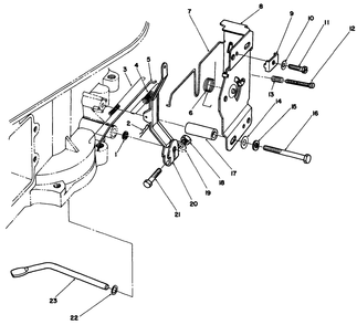 Governor Assembly Diagram and Parts List for 30115 9000001 - 9999999 Toro Lawn Tractor Accessories
