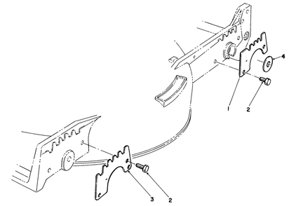 Wear Plate Kit No. 49-4080 (Optional) Diagram and Parts List for 20610C 5000001 - 5999999 Toro Lawn Mower